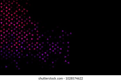 Dark Purple vector geometric simple minimalistic background, which consist of triangles on white background. Triangular pattern with gradient for your business design. 