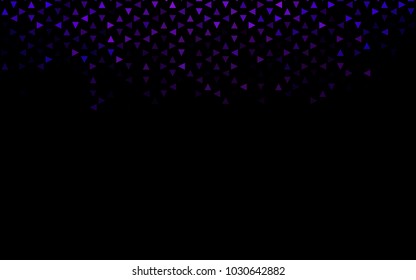 Dark Purple vector geometric simple minimalistic background, which consist of triangles on white background. Triangular pattern with gradient for your business design. 
