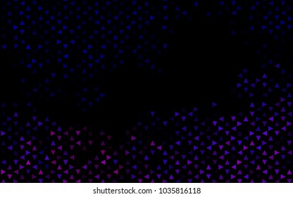Dark Purple vector geometric simple minimalistic background, which consist of triangles on white background. Triangular pattern with gradient for your business design. 