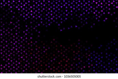 Dark Purple vector geometric simple minimalistic background, which consist of triangles on white background. Triangular pattern with gradient for your business design. 