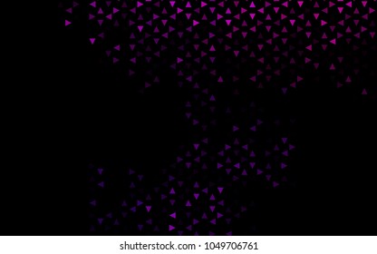 Dark Purple vector geometric simple minimalistic background, which consist of triangles on white background. Triangular pattern with gradient for your business design. 