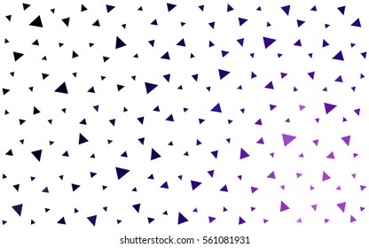 Dark Purple vector geometric simple minimalistic background, which consist of triangles on white background. Triangular pattern with gradient for your business design. 