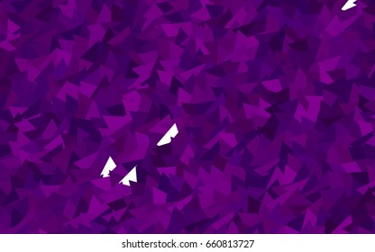 Dark Purple vector geometric simple minimalistic background, which consist of triangles on white background. Triangular pattern with gradient for your business design. 