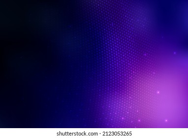 Dunkelviolette Vektorgrafik Glitter abstrakte Illustration mit unscharfen Tropfen Regen. Schöne farbige Illustration mit unscharfen Kreisen im Naturstil. Elegantes Design für Bildschirmhintergründe.