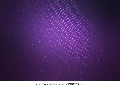 Dark Purple vector Glitter abstract illustration with blurred drops of rain. Blurred bubbles on abstract background with colorful gradient. Modern template for landing page.
