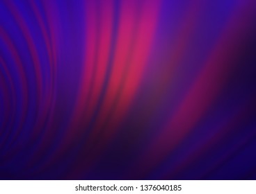 Dark Purple vector glossy abstract template. Creative illustration in halftone style with gradient. A completely new template for your design.