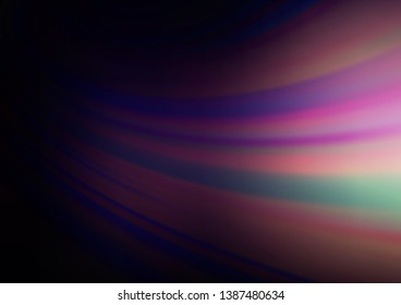 Dark Purple vector glossy abstract template. Creative illustration in halftone style with gradient. Brand new design for your business.