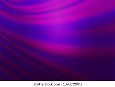 Dark Purple vector glossy abstract template. A vague abstract illustration with gradient. A completely new design for your business.