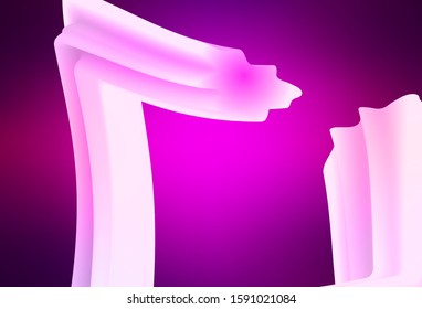 Dark Purple vector glossy abstract layout. Colorful illustration in abstract style with gradient. Smart design for your work.