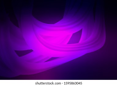 Dark Purple vector glossy abstract backdrop. Colorful abstract illustration with gradient. New design for your business.