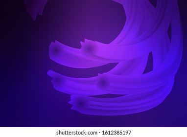 Dark Purple vector glossy abstract background. Colorful illustration in abstract style with gradient. New style for your business design.