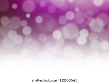Dark Purple vector glossy bokeh pattern. A vague abstract illustration with gradient. A new texture for your design.