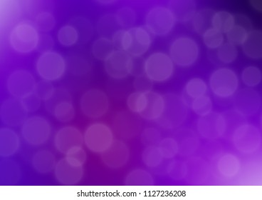 Dark Purple vector glossy bokeh pattern. Colorful illustration in abstract style with gradient. A new texture for your design.