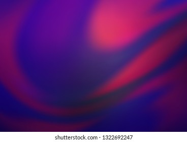 Dark Purple vector glossy bokeh pattern. An elegant bright illustration with gradient. The best blurred design for your business.