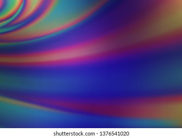 Dark Purple vector glossy bokeh pattern. Modern geometrical abstract illustration with gradient. Brand new style for your business design.