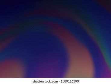 Dark Purple vector glossy bokeh pattern. Colorful illustration in abstract style with gradient. The best blurred design for your business.