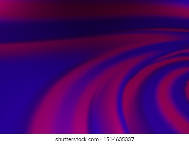 Dark Purple vector glossy bokeh pattern. Modern geometrical abstract illustration with gradient. The blurred design can be used for your web site.