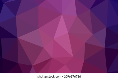 Dark Purple vector gradient triangles texture. Colorful abstract illustration with triangles. A new texture for your web site.