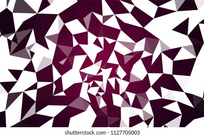 Dark Purple vector gradient triangles texture. Colorful abstract illustration with triangles. Pattern for a brand book's backdrop.
