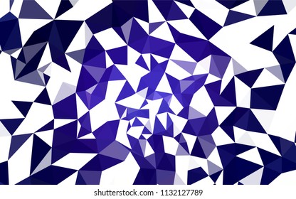 Dark Purple vector gradient triangles pattern. Colorful illustration in polygonal style with gradient. A completely new design for your leaflet.