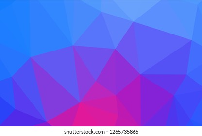 Dark Purple vector gradient triangles pattern. Modern abstract illustration with triangles. Template for cell phone's backgrounds.