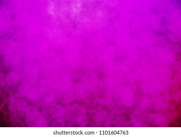 Dark Purple vector hexagon mosaic background. Modern geometrical abstract illustration with gradient. The textured pattern can be used for background.