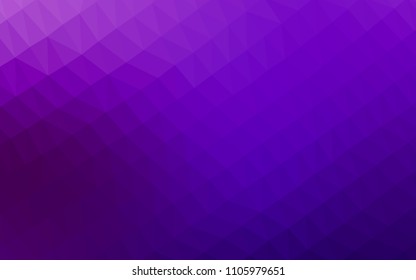 Dark Purple vector hexagon mosaic cover. A completely new color illustration in a vague style. The template can be used as a background for cell phones.