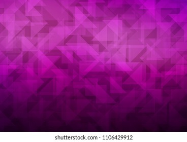 Dark Purple vector hexagon mosaic texture. Brand new colored illustration in blurry style with gradient. The polygonal design can be used for your web site.
