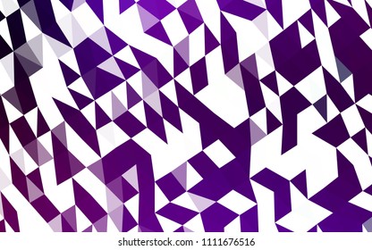 Dark Purple vector hexagon mosaic cover. Creative geometric illustration in Origami style with gradient. The template can be used as a background for cell phones.