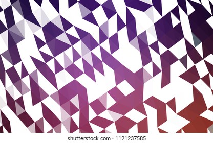Dark Purple vector hexagon mosaic template. Colorful abstract illustration with gradient. The best triangular design for your business.