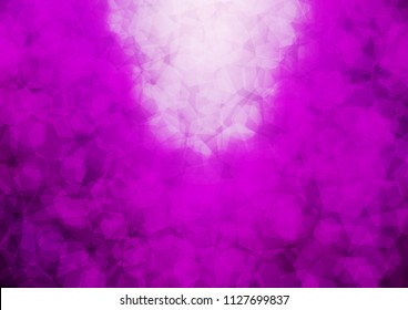 Dark Purple vector hexagon mosaic background. Shining illustration, which consist of hexagons. A completely new design for your business.