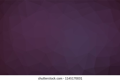 Dark Purple vector hexagon mosaic template. A vague abstract illustration with gradient. Brand new design for your business.