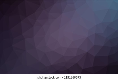 Dark Purple vector hexagon mosaic cover. A completely new color illustration in a vague style. A completely new design for your business.