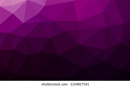 Dark Purple vector hexagon mosaic texture. Glitter abstract illustration with an elegant design. A completely new design for your business.