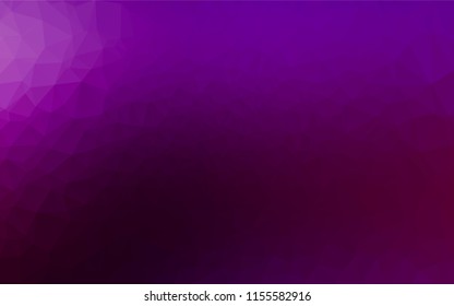 Dark Purple vector hexagon mosaic cover. Modern geometrical abstract illustration with gradient. A new texture for your design.