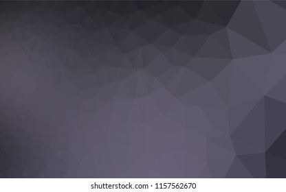 Dark Purple vector hexagon mosaic texture. Creative illustration in halftone style with gradient. The textured pattern can be used for background.