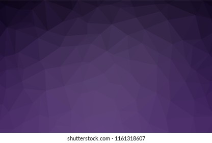 Dark Purple vector hexagon mosaic texture. Creative illustration in halftone style with gradient. A completely new design for your business.