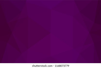 Dark Purple vector hexagon mosaic texture. An elegant bright illustration with gradient. The completely new template can be used for your brand book.