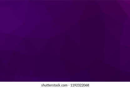 Dark Purple vector hexagon mosaic cover. Colorful abstract illustration with gradient. The elegant pattern can be used as part of a brand book.