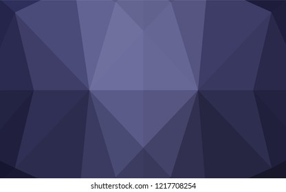 Dark Purple vector hexagon mosaic texture. Creative illustration in halftone style with gradient. The textured pattern can be used for background.