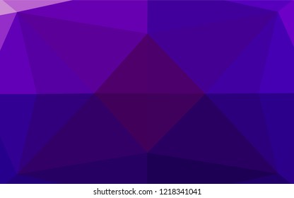 Dark Purple vector hexagon mosaic template. Colorful illustration in abstract style with gradient. A completely new template for your business design.
