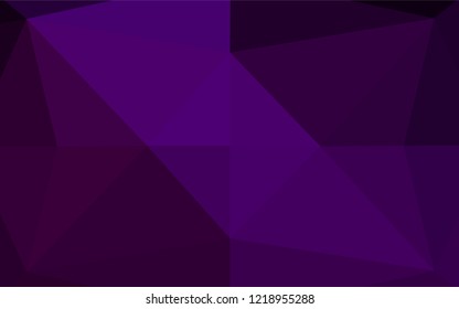 Dark Purple vector hexagon mosaic texture. Brand new colored illustration in blurry style with gradient. Brand new design for your business.