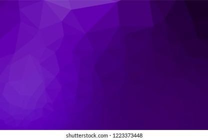Dark Purple vector hexagon mosaic texture. A completely new color illustration in a vague style. The textured pattern can be used for background.