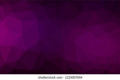 Dark Purple vector hexagon mosaic texture. Brand new colored illustration in blurry style with gradient. The elegant pattern can be used as part of a brand book.