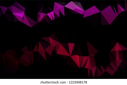 Dark Purple vector hexagon mosaic texture. A completely new color illustration in a vague style. The completely new template can be used for your brand book.