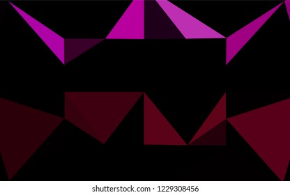 Dark Purple vector hexagon mosaic cover. An elegant bright illustration with gradient. The elegant pattern can be used as part of a brand book.