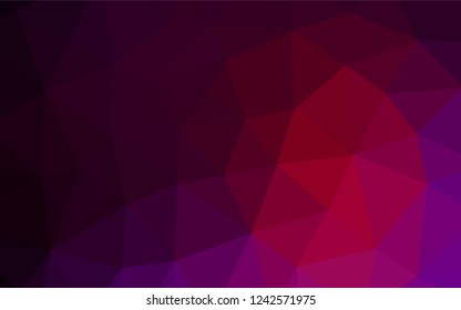 Dark Purple vector hexagon mosaic texture. A vague abstract illustration with gradient. A completely new design for your business.