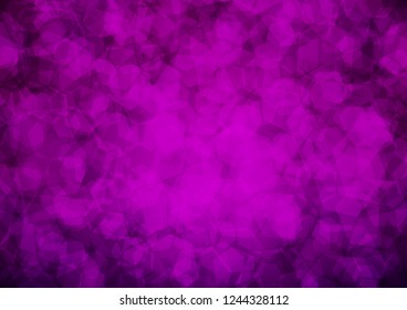 Dark Purple vector hexagon mosaic pattern. A vague abstract illustration with gradient. The best hexagonal design for your business.