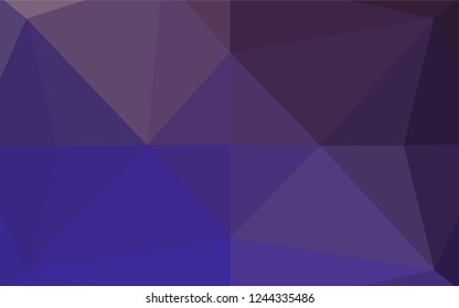 Dark Purple vector hexagon mosaic texture. A vague abstract illustration with gradient. The completely new template can be used for your brand book.