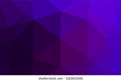 Dark Purple vector hexagon mosaic texture. A vague abstract illustration with gradient. The template can be used as a background for cell phones.